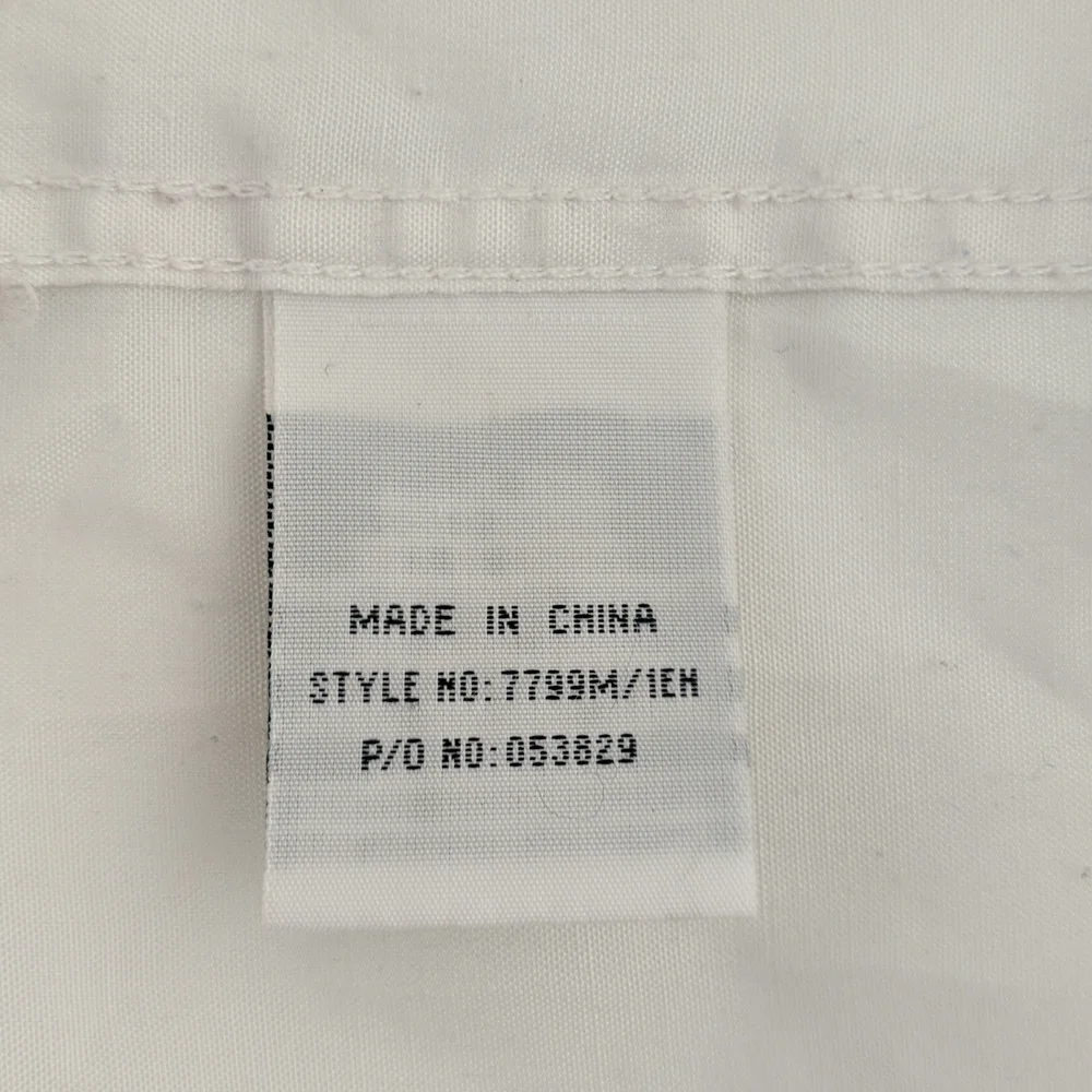 Outfit Business Classics Men's Shirt Size 41 White Short Sleeve Button Front - Picture 6 of 7